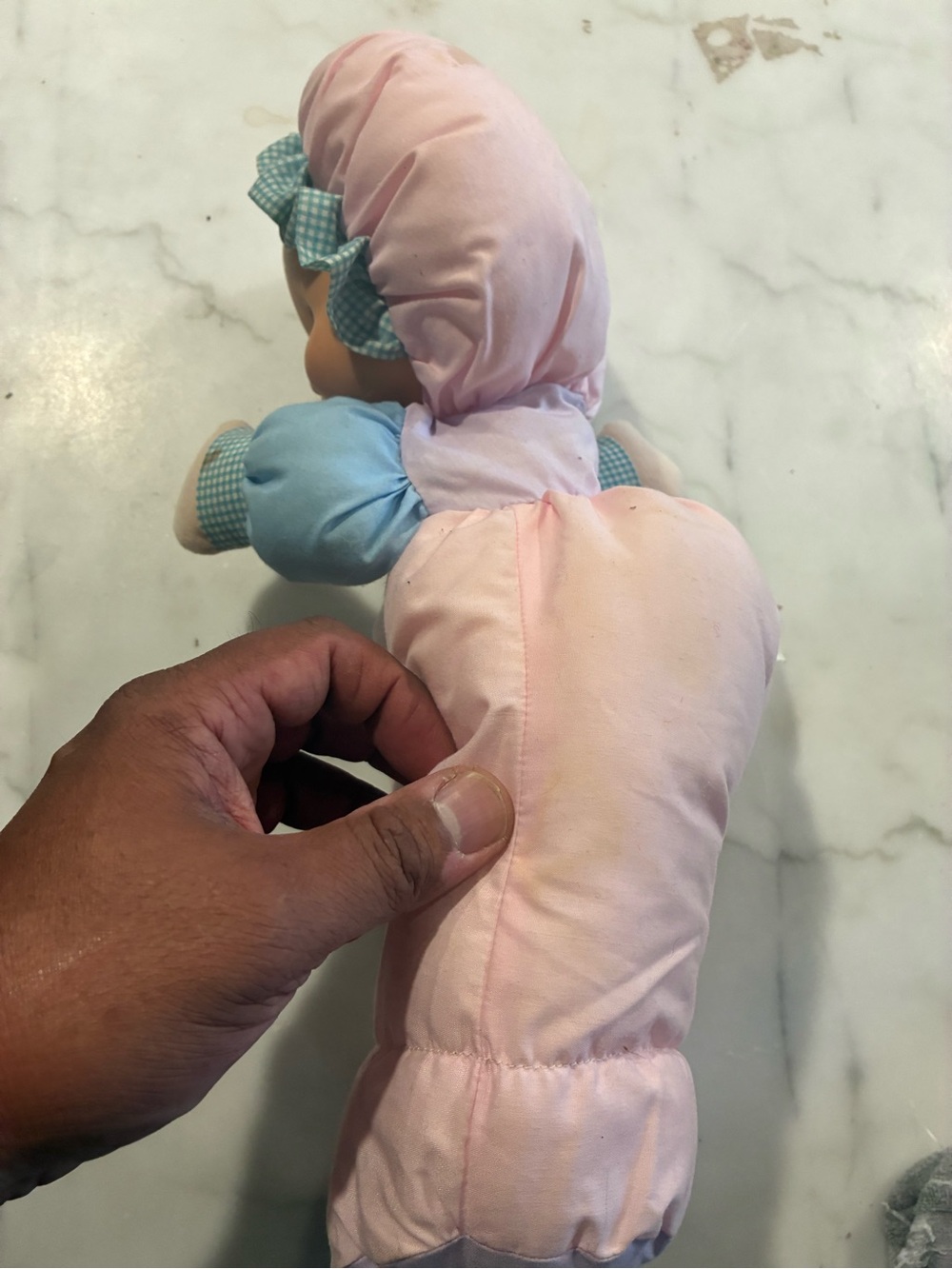 Vintage Puffalump Kids 13" Plush Fisher Price Stuffed Baby Doll Pink 1990 - Picture 4 of 6